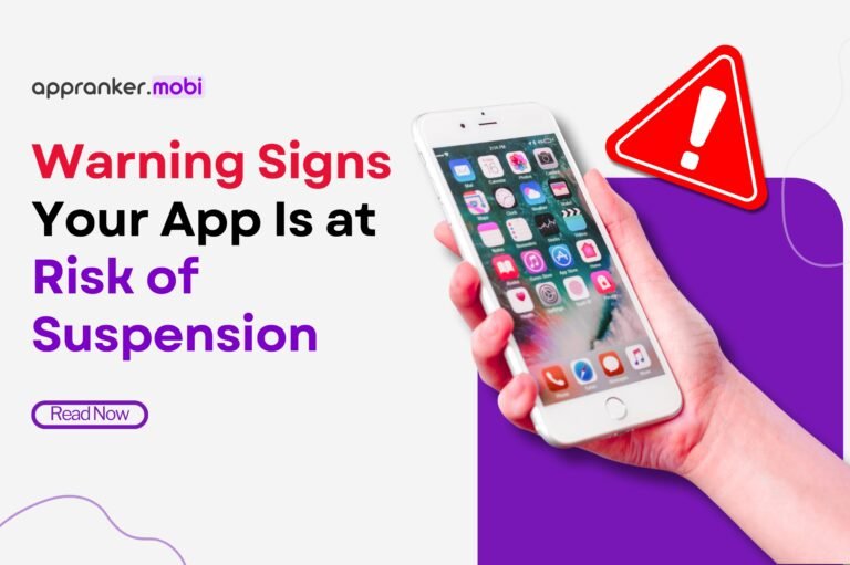 app at risk of suspension