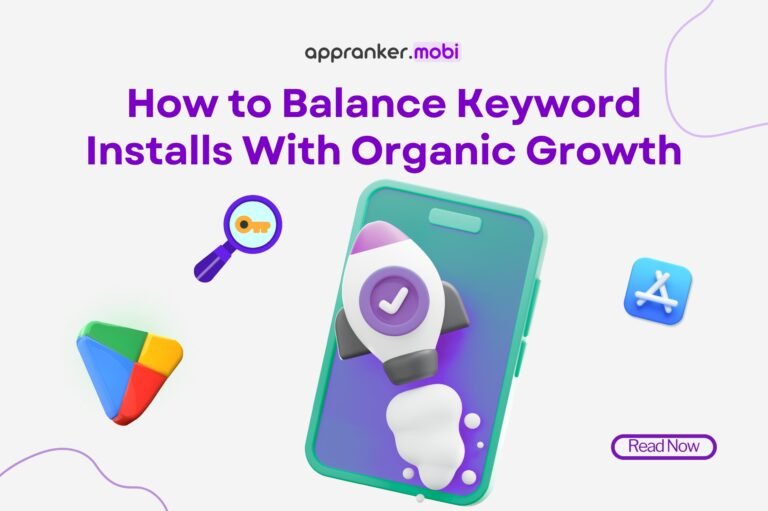 balance keyword installs organic growth